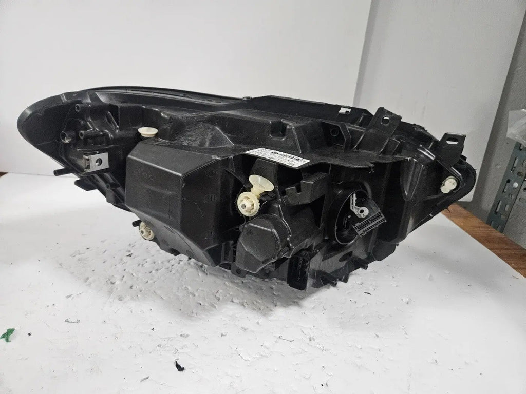 This image features the left-side LED headlight for the BMW 1 Series F20 and F21 LCI (facelift) models, with OEM genuine quality and part number 7492621. This used original headlamp is designed specifically for the facelifted versions, offering sharp LED illumination, precise fitment, and the premium build quality expected from BMW OEM components