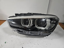 Load image into Gallery viewer, This image features the left-side LED headlight for the BMW 1 Series F20 and F21 LCI (facelift) models, with OEM genuine quality and part number 7492621. This used original headlamp is designed specifically for the facelifted versions, offering sharp LED illumination, precise fitment, and the premium build quality expected from BMW OEM components