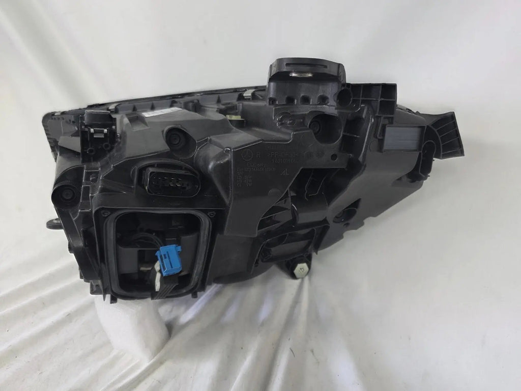 This image features the right-side DIGITAL LIGHT headlight for the Mercedes-Benz E-Class W214, with OEM genuine quality and part number A2149066202. Specifically designed for the W214 model, this used original headlamp incorporates Mercedes-Benz's advanced DIGITAL LIGHT technology, delivering adaptive high-precision illumination and a perfect factory fit on the right side.
