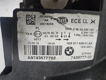 Load image into Gallery viewer, This image shows the left-side LED headlight for the BMW 1 Series F20 and F21 LCI (facelift) models, featuring OEM genuine quality with part number 7435777. This used original headlamp is specifically designed for the facelifted 1 Series, offering bright and efficient LED lighting, precise fitment, and the durability expected from authentic BMW components.