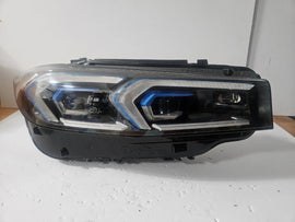 This image shows the right-side Adaptive LED headlight for the BMW 3 Series G20 LCI and G21 LCI models, featuring OEM genuine quality with part number 9450802. This used original headlamp is designed for the facelift (LCI) versions, offering precise fitment, advanced adaptive LED technology, and high-performance illumination tailored for modern BMW styling and safety