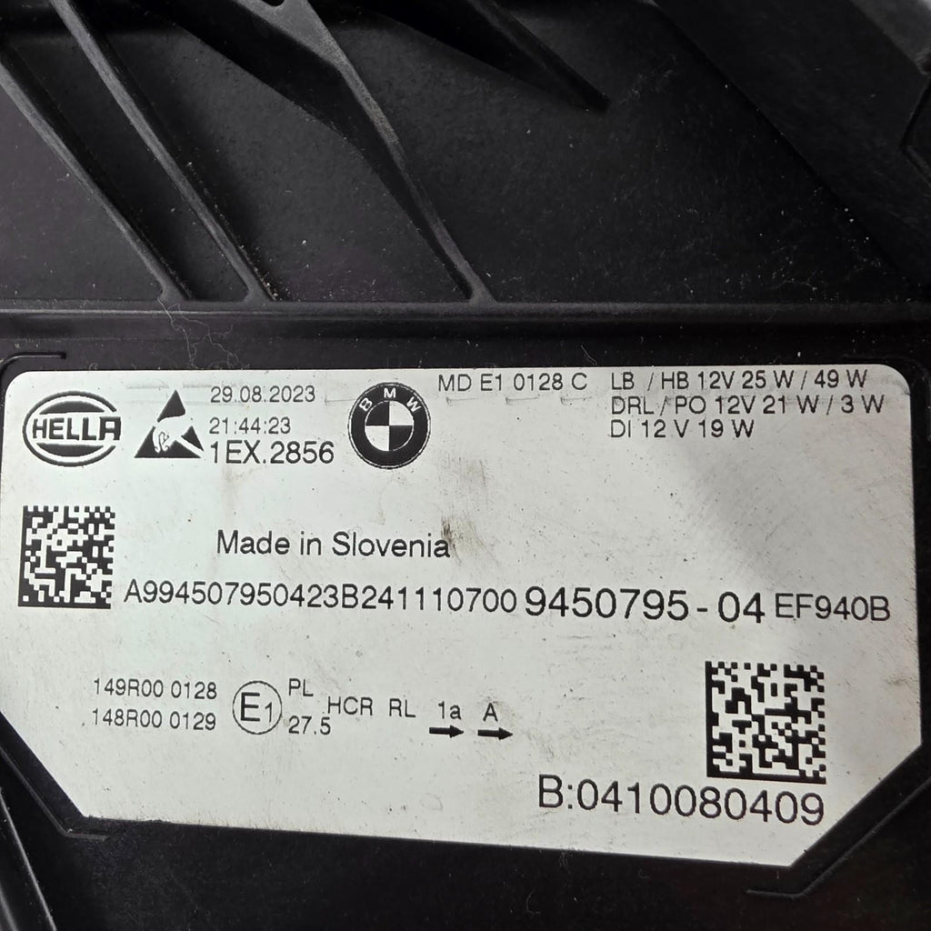 🐻  BMW 3 Series G20 LCI, G21 LCI LED Headlight LEFT USED OEM GENUINE 9450795